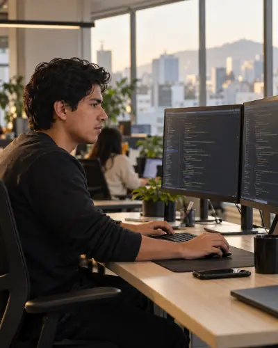 Estudiante de Ingeniería de Software (imagen ilustrativa)