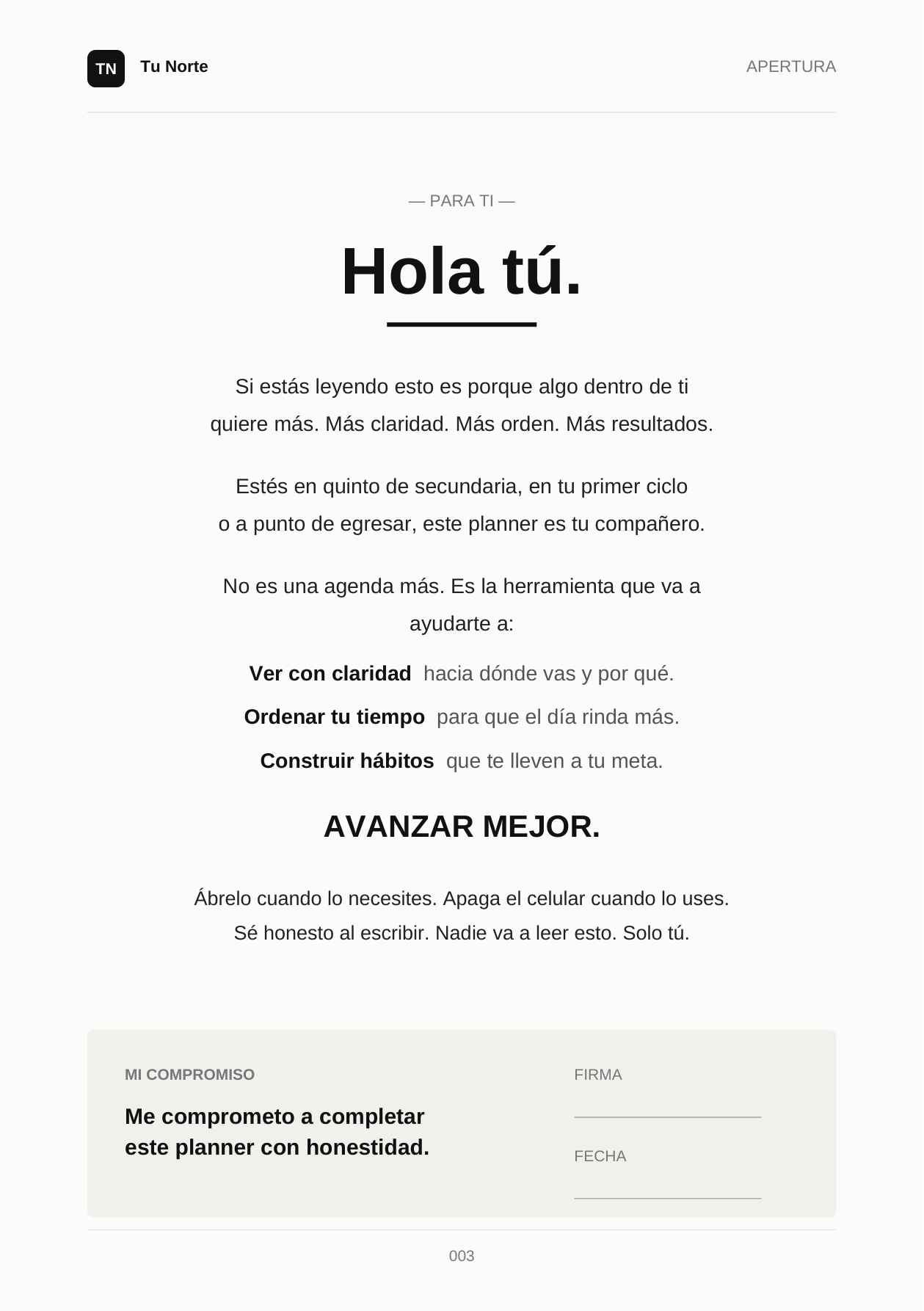 Página Hola tú